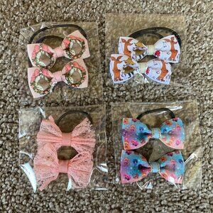 7 Pairs of Character Hair Ties